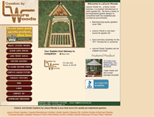 Tablet Screenshot of leisure-woods.com
